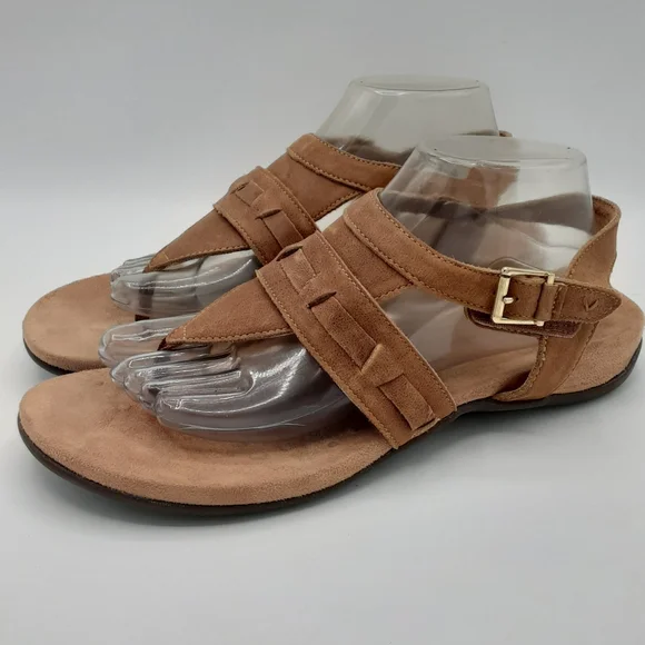 Vionic Shoes Vionic Lupe Suede Leather Sandals With Buckle